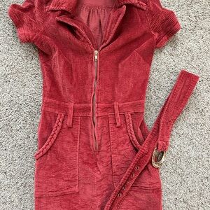 Show Me Your MuMu Rose Corduroy Outlaw dress